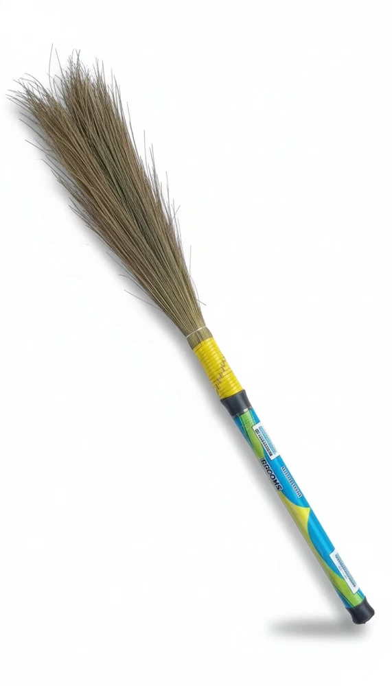 42inch Blue Stainless Steel Phool Jhadu - Jai Maa Kali